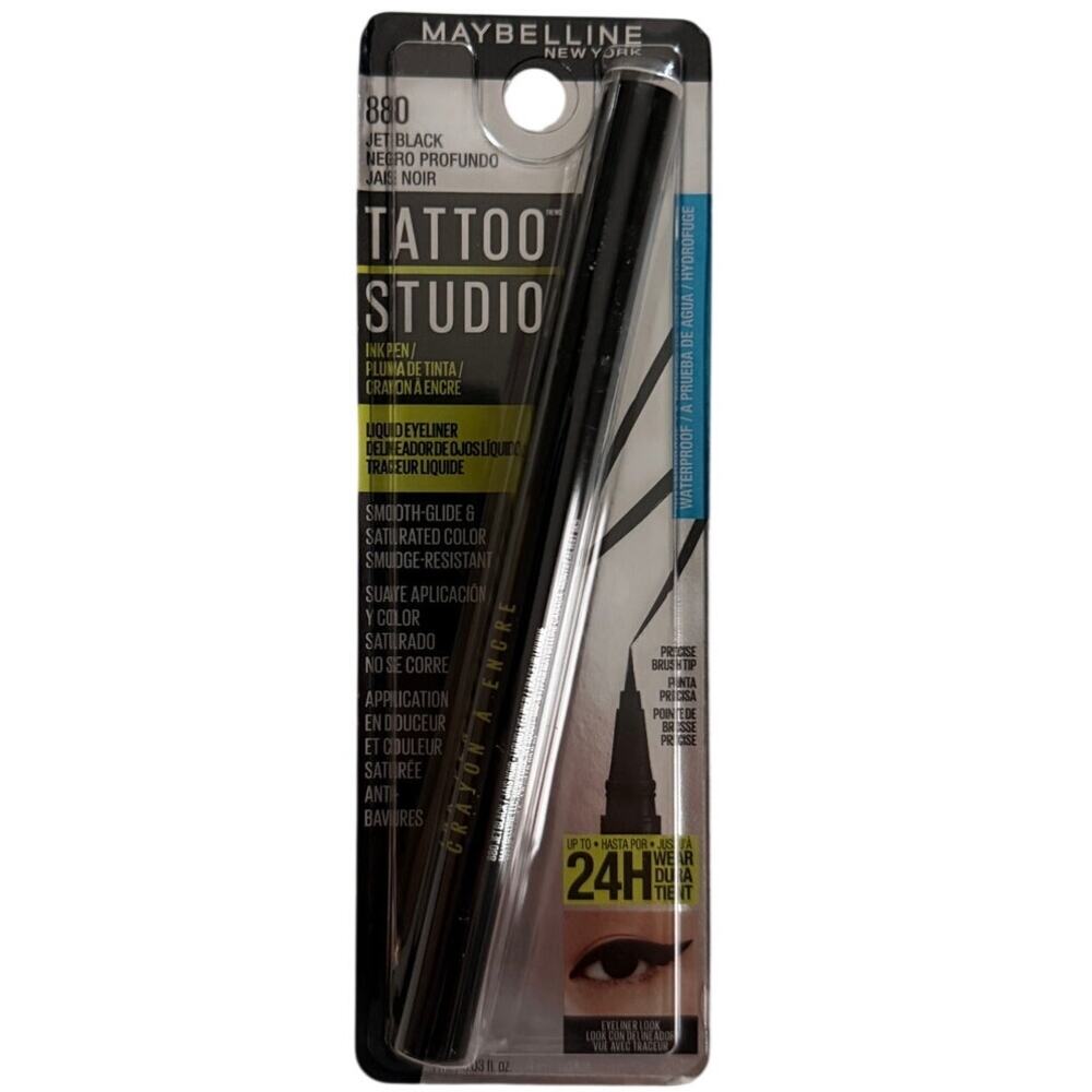 Maybelline 880 Jet Black Ink Pen Liquid Eyeliner NEW